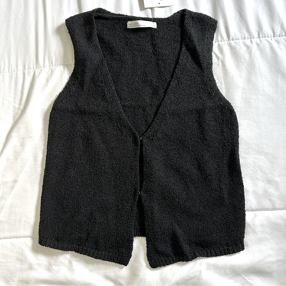 Oak + Fort Knit Vest Top